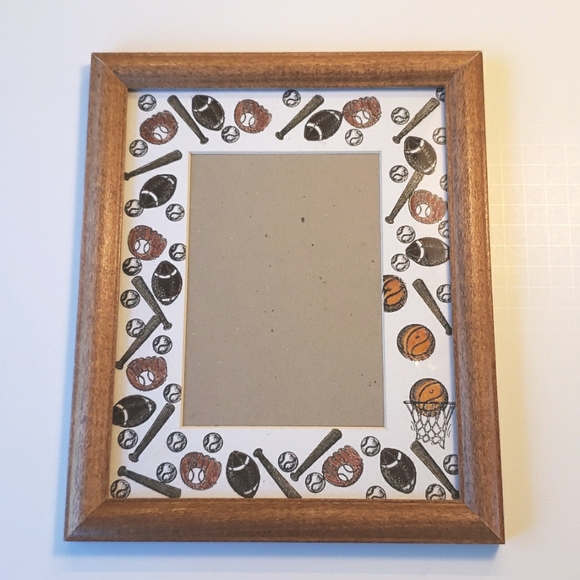 Two 8x10 Wooden Frames, Kids' Sports Format fits 5x7 picture - Picture 7 of 10